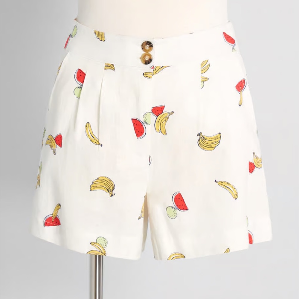 NTW ModCloth fruit print shorts